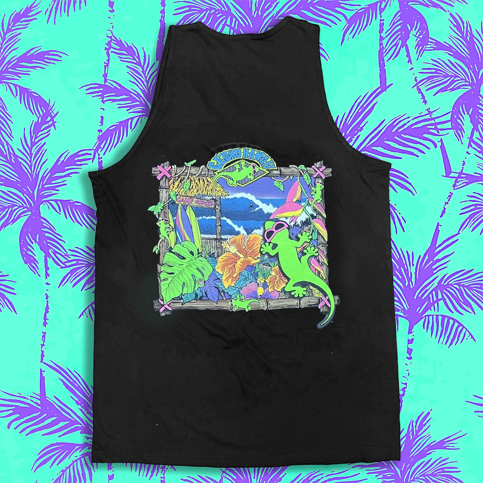 Camp Gecko '89 - Classic Black Tank - Image 3