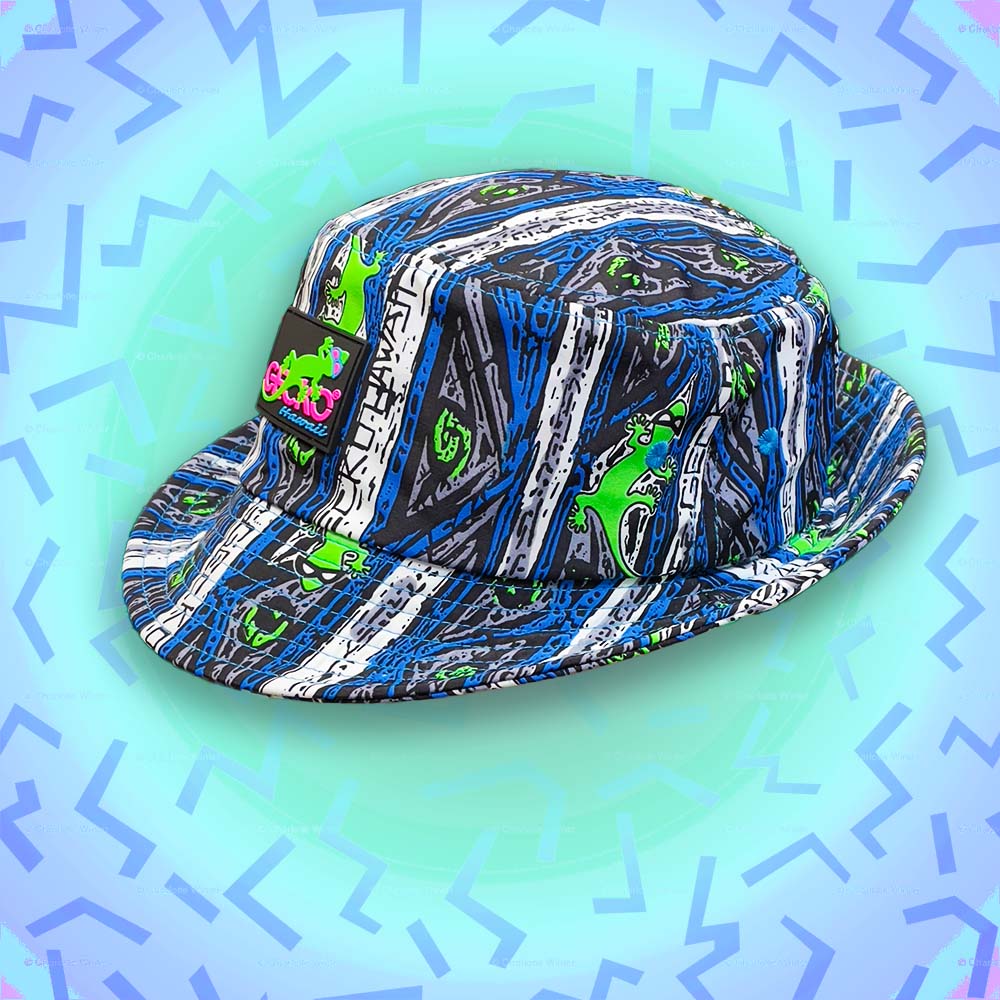Gecko Blue Stripe Bucket Hat - Image 5