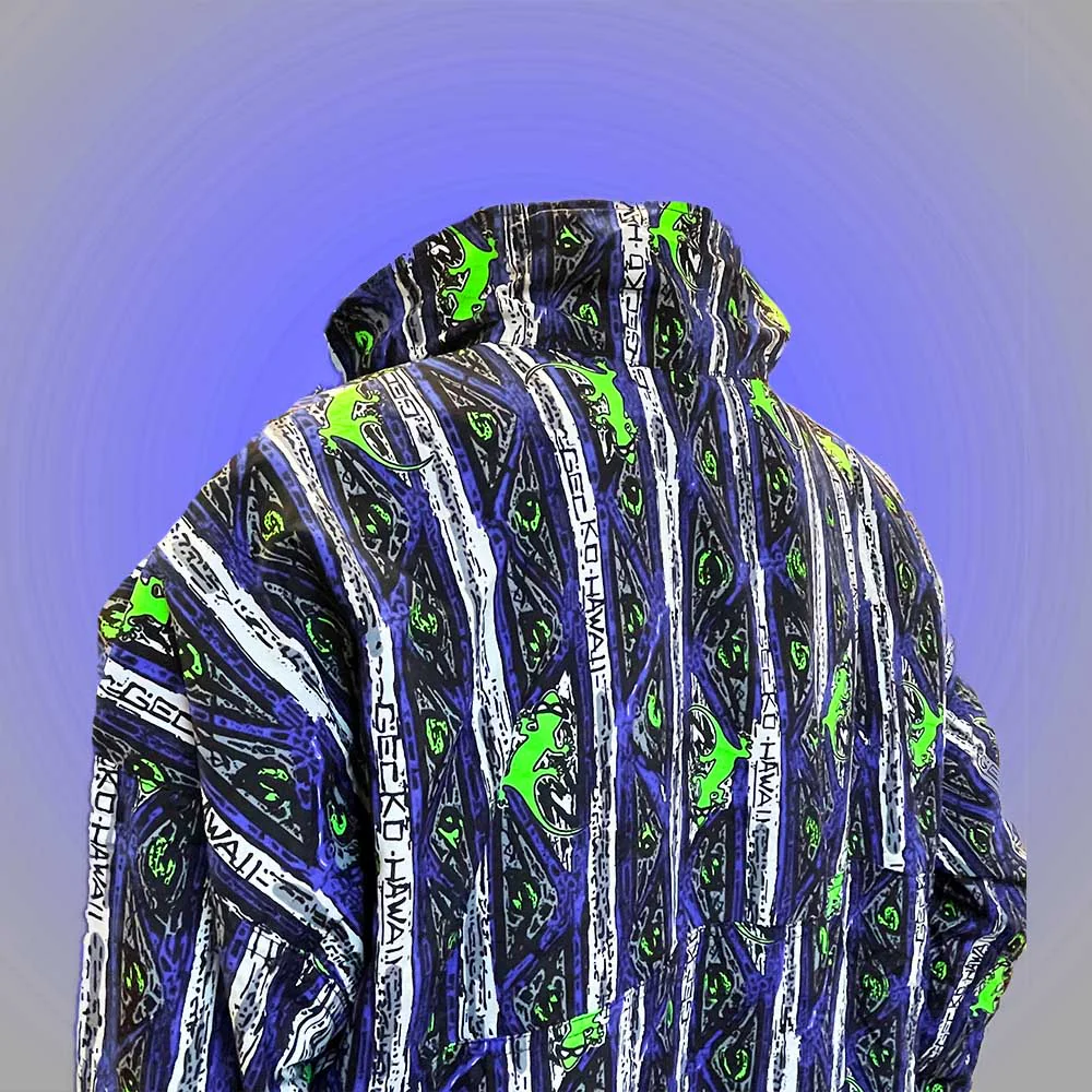Gecko Blue Stripe Windbreaker - Image 6
