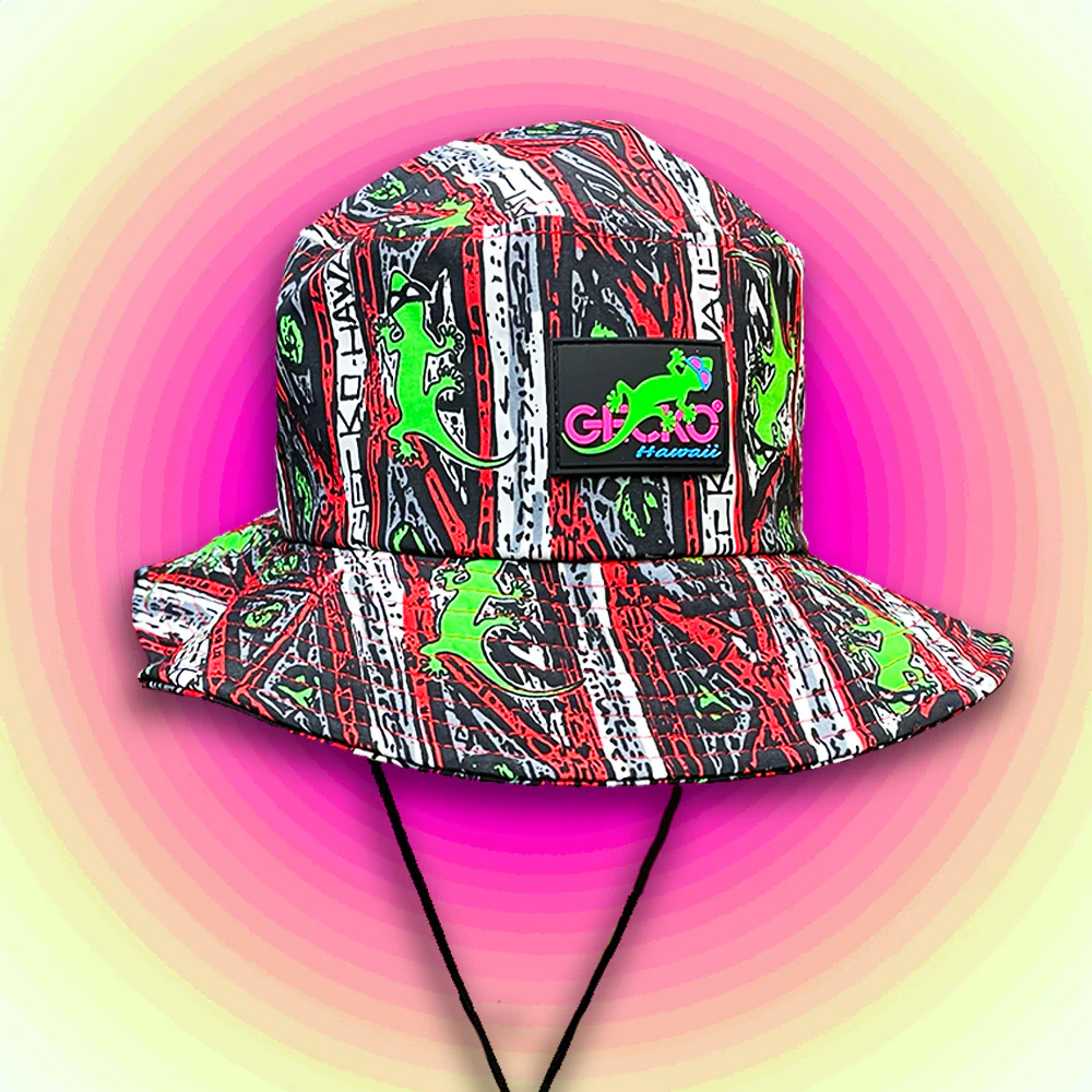 Gecko Red Stripe Boonie Hat - Image 3