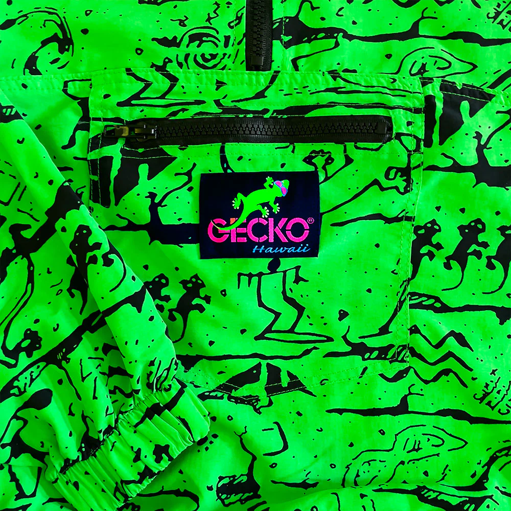 1988 Neon Green Wall Windbreaker - Image 4