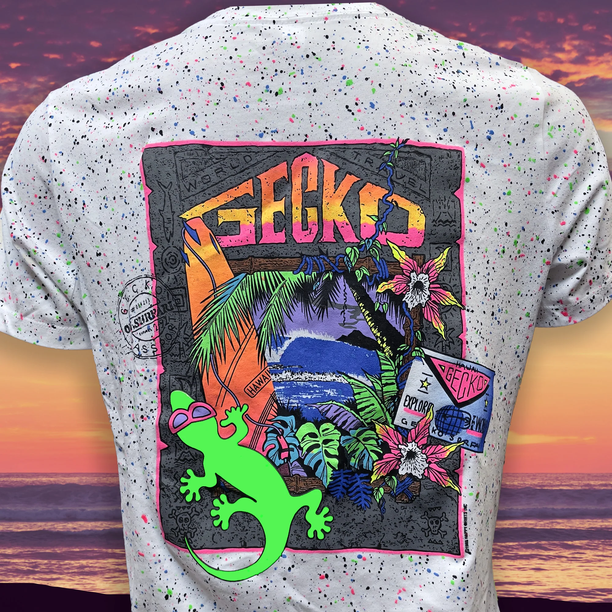 Women's Gecko Island Treasure - Glow-In-The-Dark Splatter - Image 4