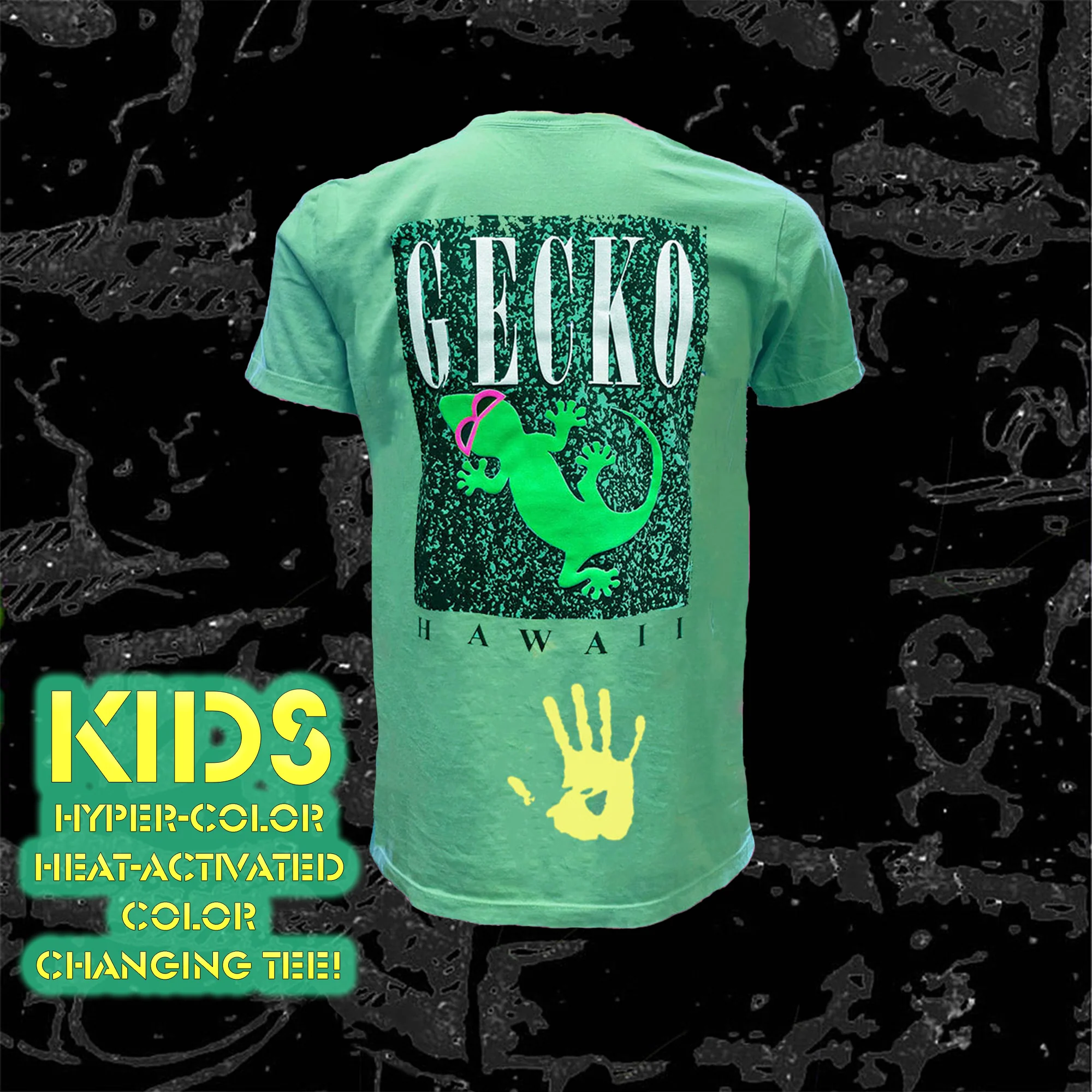 Gecko Marble - KIDS Hyperflash Color-Changing T-Shirt - Image 4