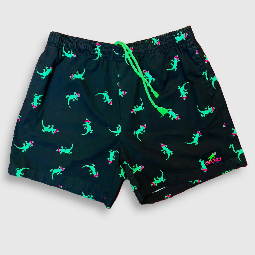 The "Original Gecko" OG Cotton Shorts Black - Image 4