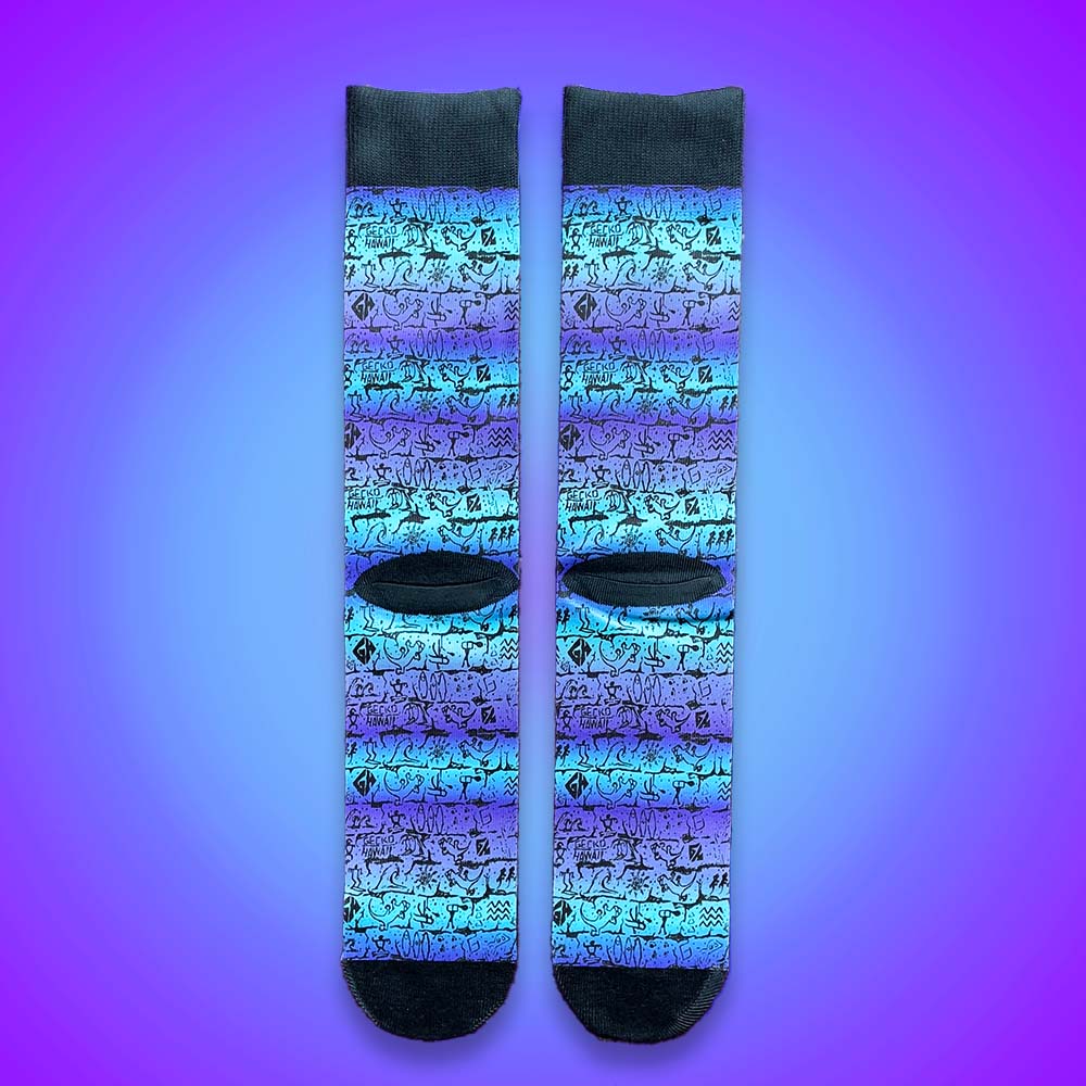 Tie Dye Wall Party Socks - Image 3